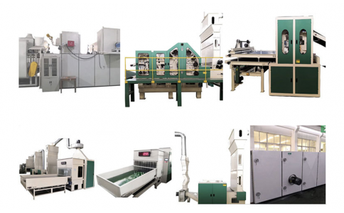 無膠棉生產線單機設備說明